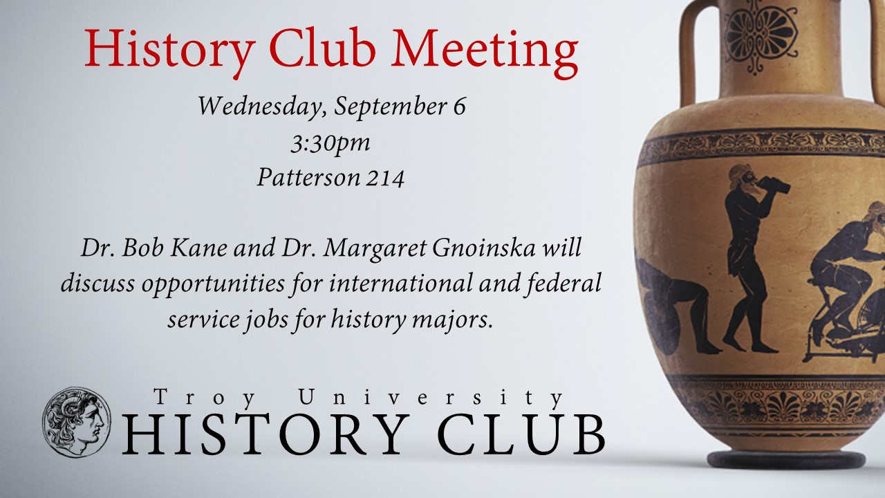 History Club Meeting September 6, 2023