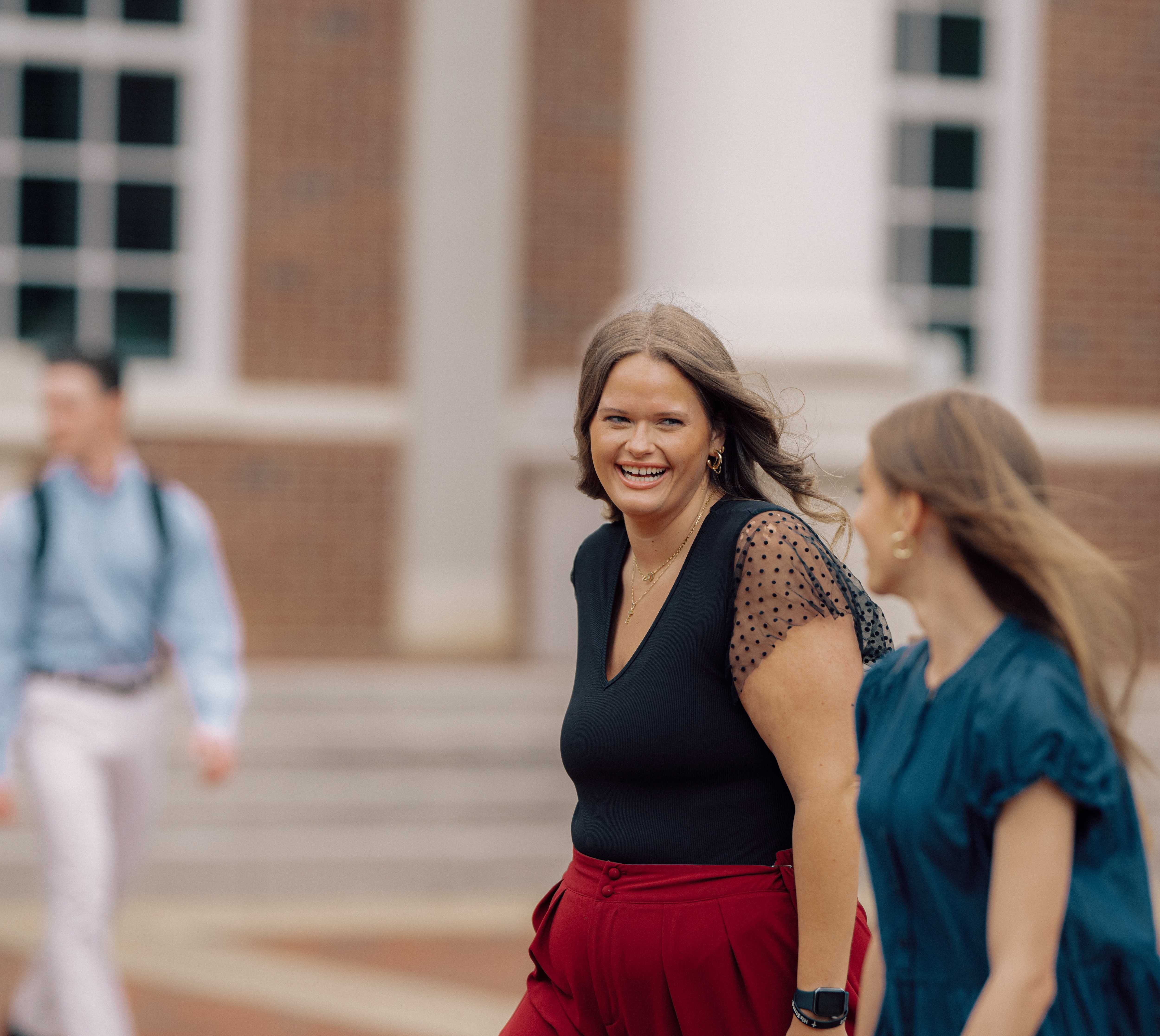 Troy University's mascot, T-Roy, at a football game.