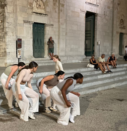 College of Communication & Fine Arts students performing in Pietrasanta, Italy
