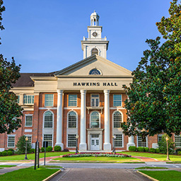 Hawkins Hall on TROY's campus.