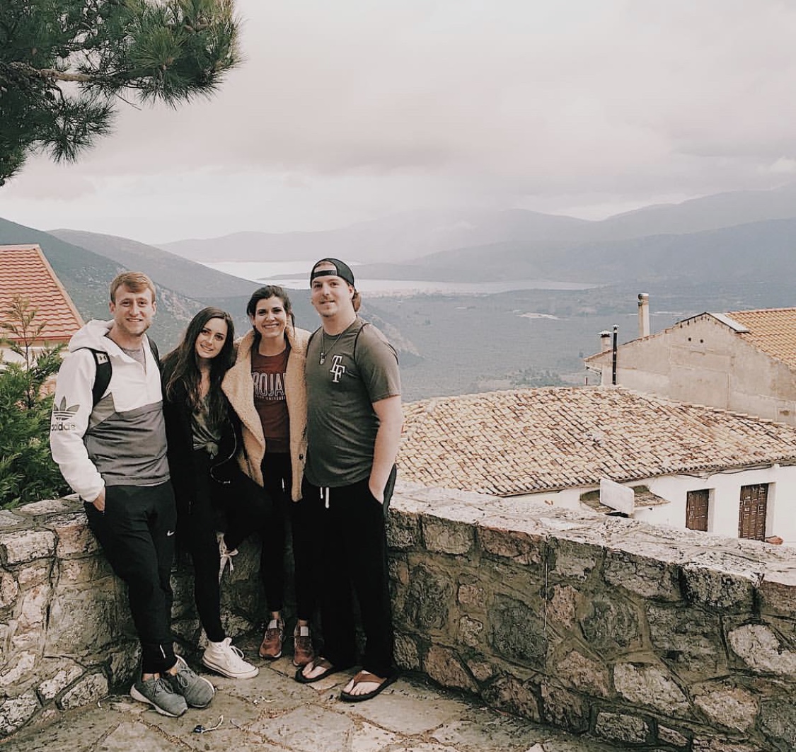 Some of our HSTM students sightseeing in Delphi, Greece.