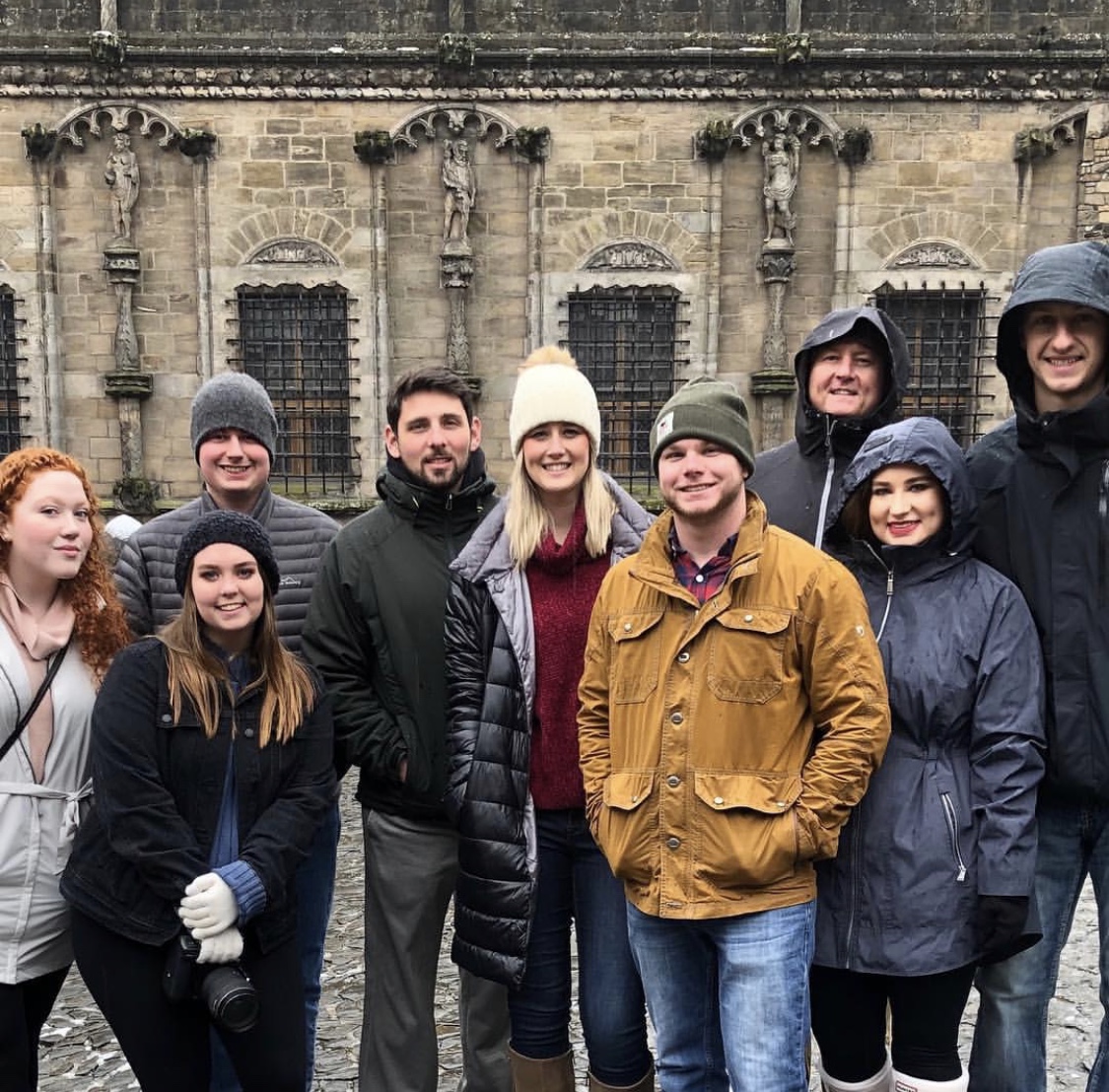 HSTM students at Sterling Castle in Scotland
