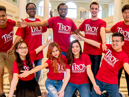 International students at Troy University