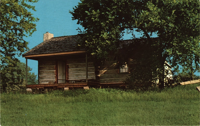 Color photograph of the cabin in Florence, Alabama where W. C. Handy was born.