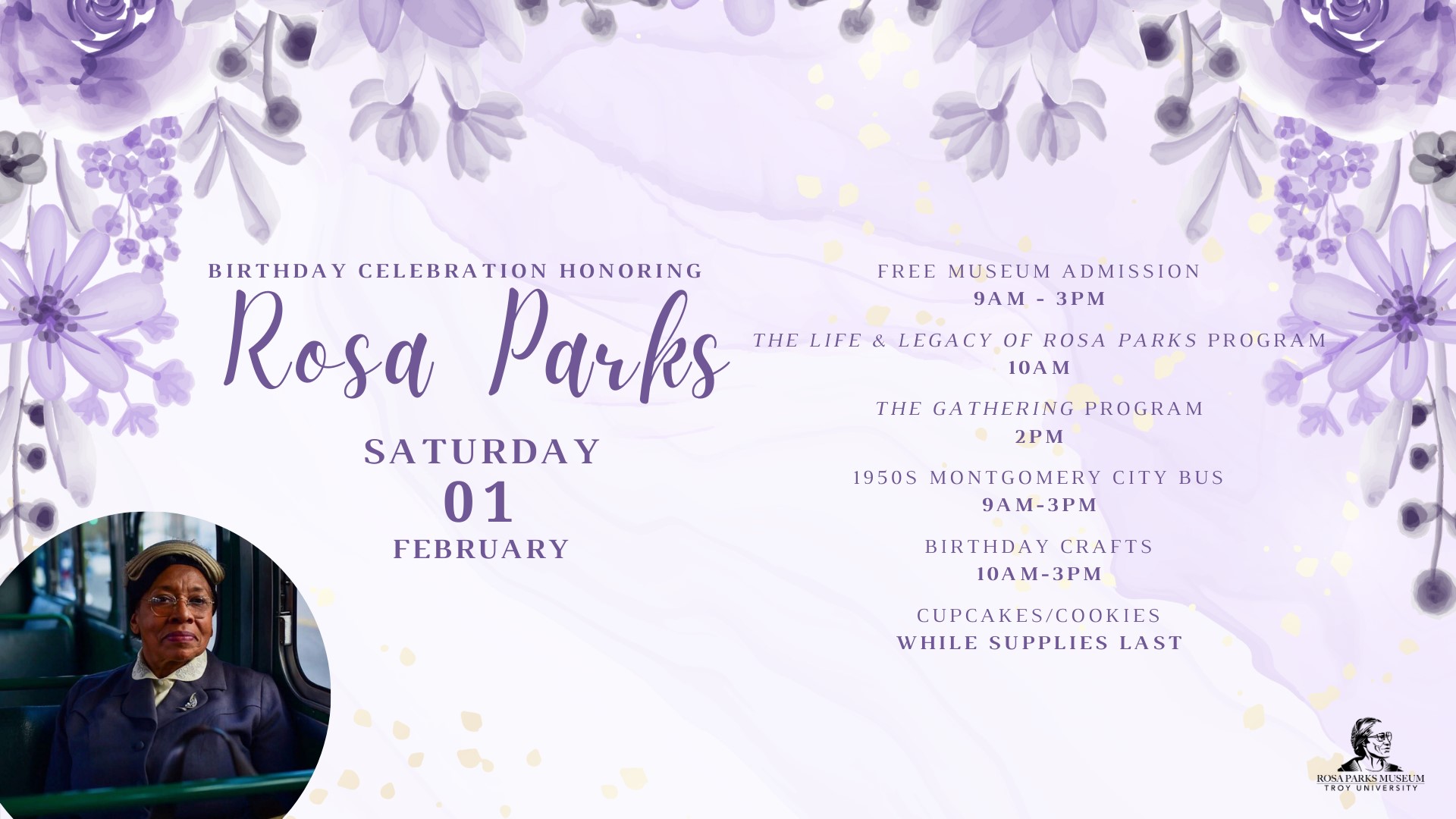 Rosa Parks birthday celebration 2025