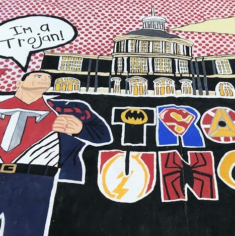 Homecoming Banner at Troy University