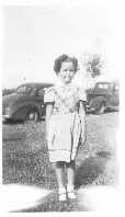 Sept. 29, 1948, Nina Hawkins at birthday party, 100 block of Wilson Street, Dothan, AL.