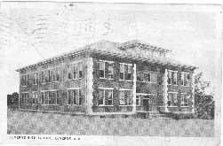 1934, Postcard of Luverne, Alabama, High School.