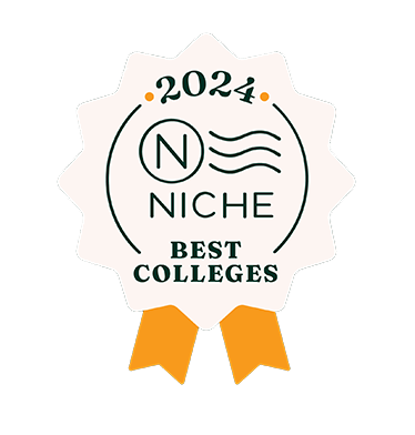 Niche 2024 Best Colleges badge