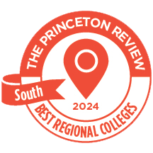 Princeton Review Best Regional Colleges Southeaster 2023 badge.